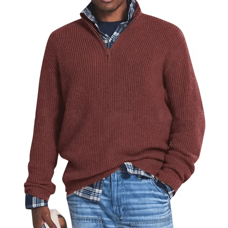 Pascal - Comfortable, soft round neck knitted sweater for every occasion