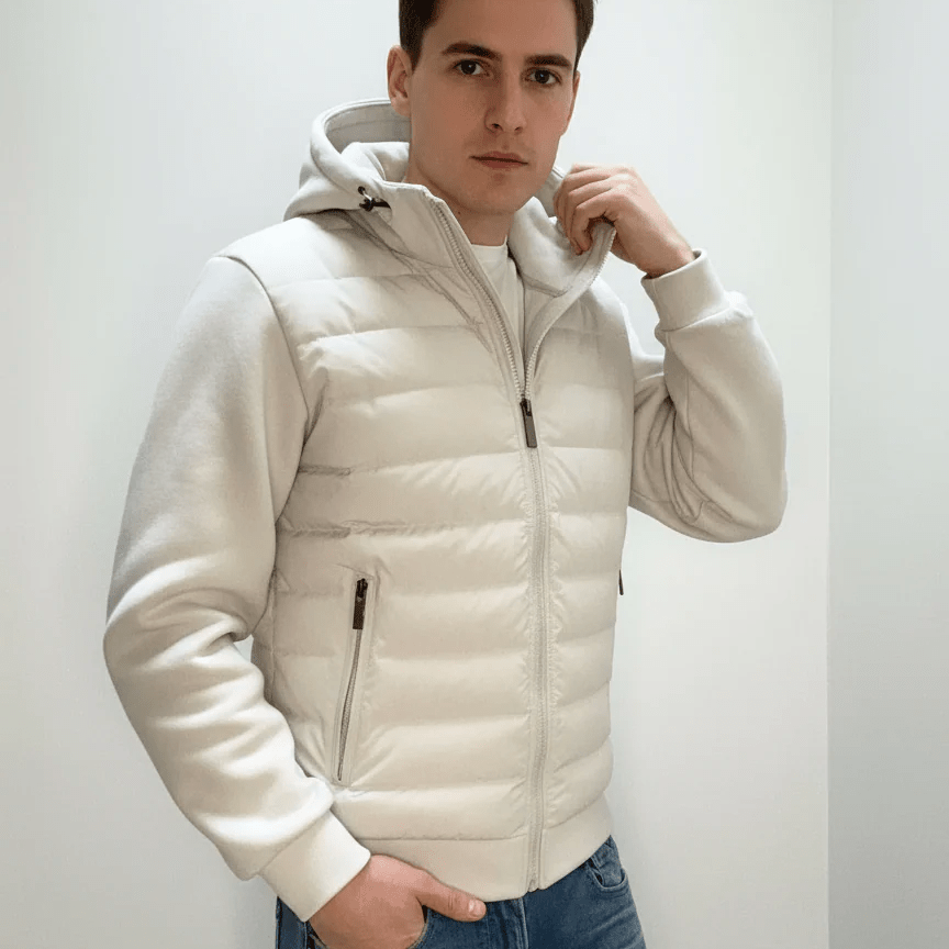 Philipp – Comfortable Hooded Jacket with Zipper and Practical Side Pocket