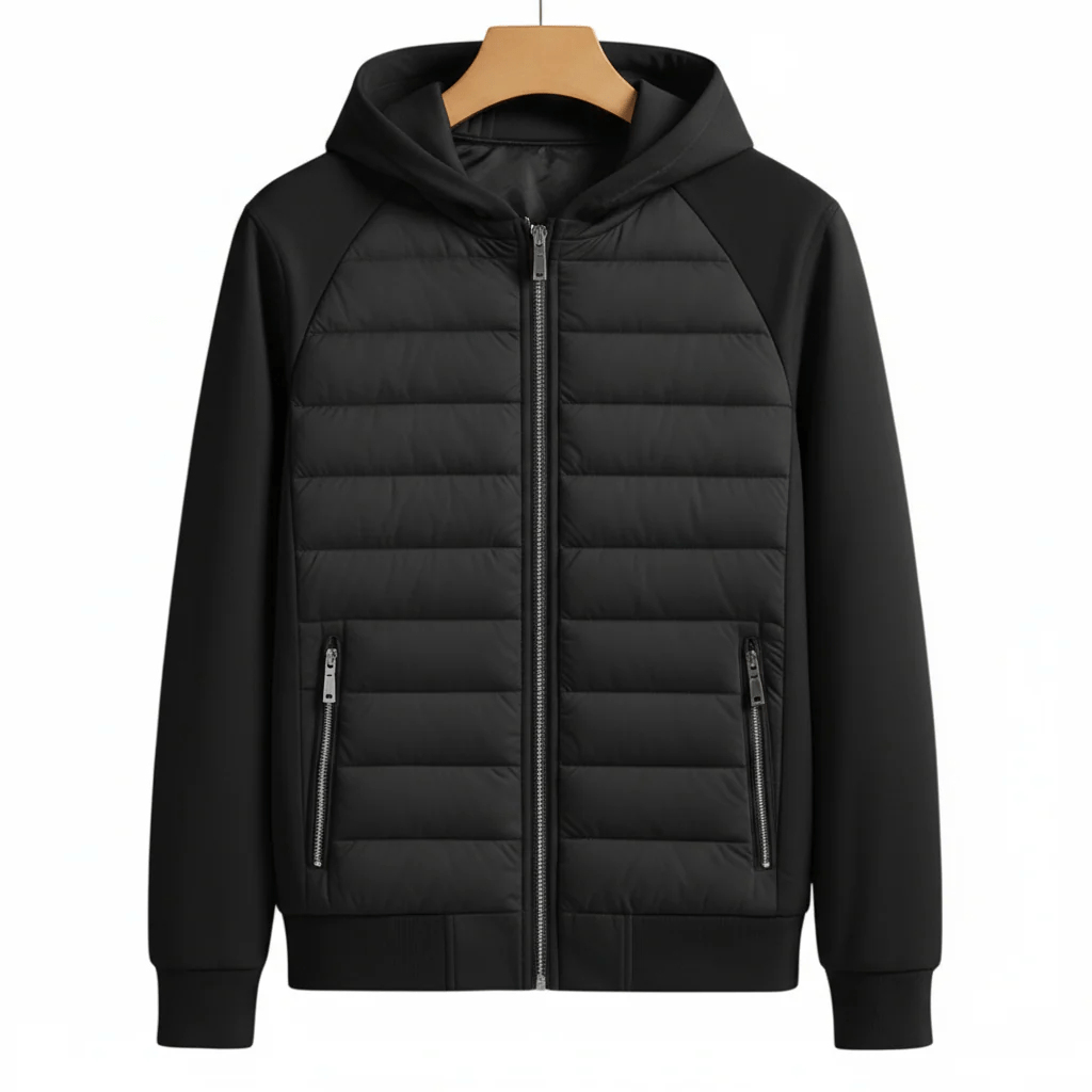 Philipp – Comfortable Hooded Jacket with Zipper and Practical Side Pocket