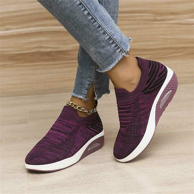 Easy Slip-On Knitted Ergonomic Shoes