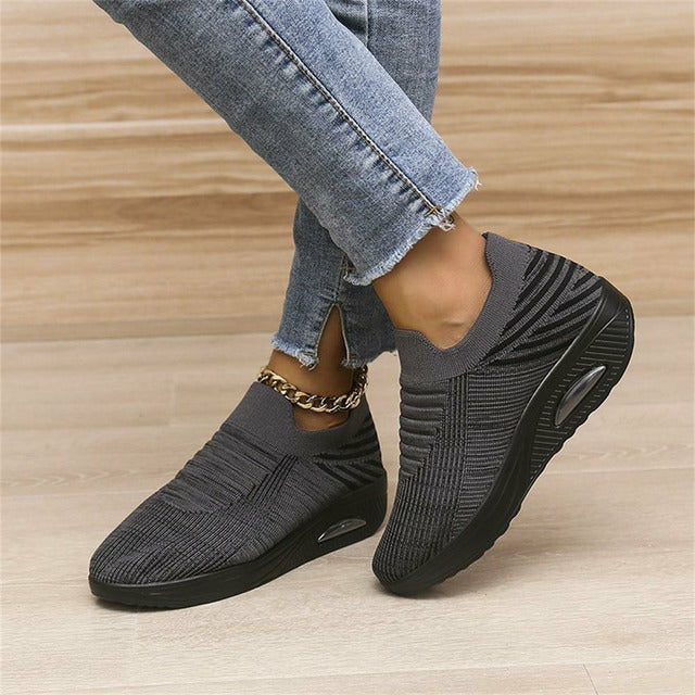 Easy Slip-On Knitted Ergonomic Shoes