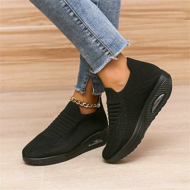 Easy Slip-On Knitted Ergonomic Shoes