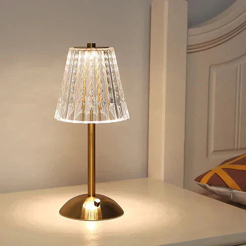 Elegant gold crystal table lamp for stylish lighting