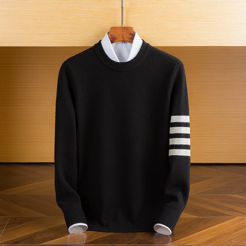 Quentin - Stylish Fine Knit Sweater with Timeless Classic Round Neck