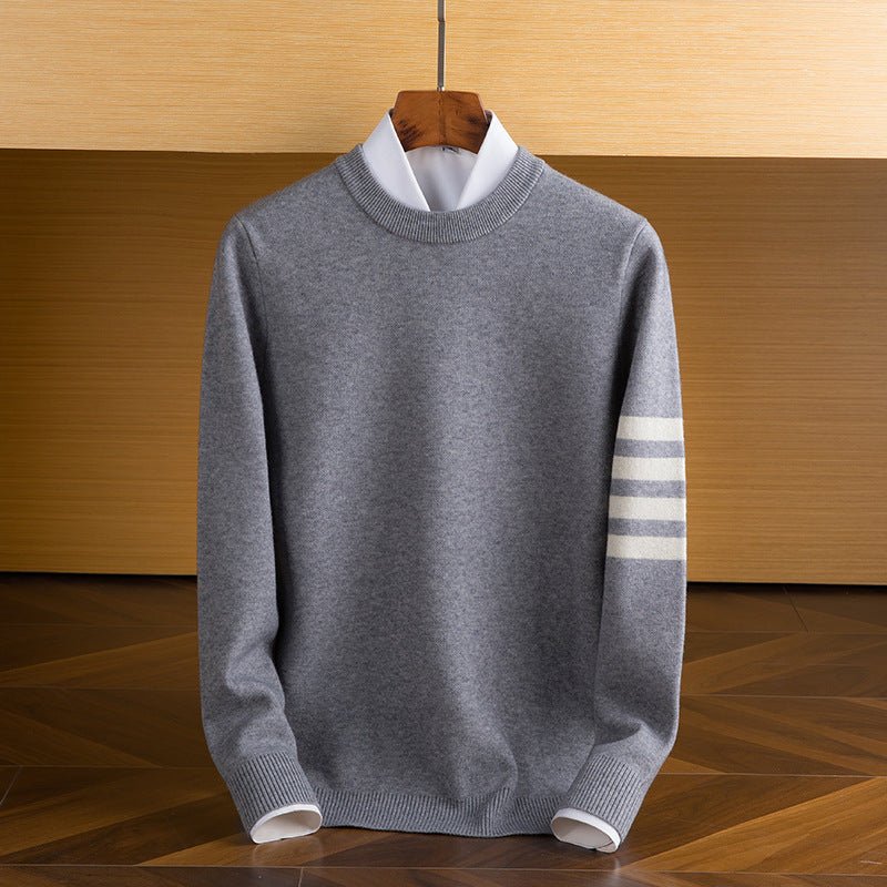 Quentin - Stylish Fine Knit Sweater with Timeless Classic Round Neck