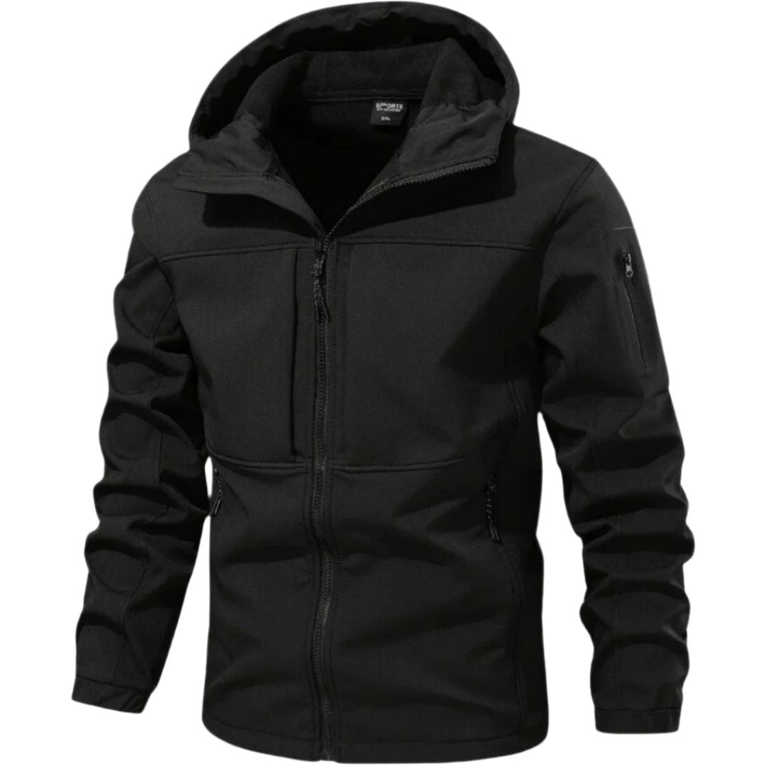 Roland winter jacket with hood and practical front zipper for optimal protection