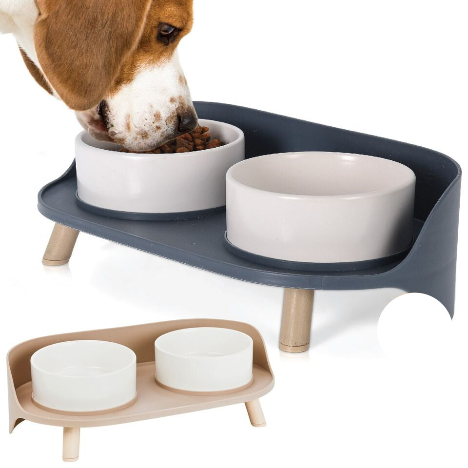Luxe Feeding Station for Large Dogs with Non-slip Base for Easy Feeding
