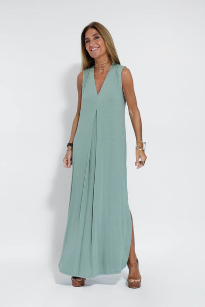 Carmela | Elegant Maxi Dress with Matching Cardigan