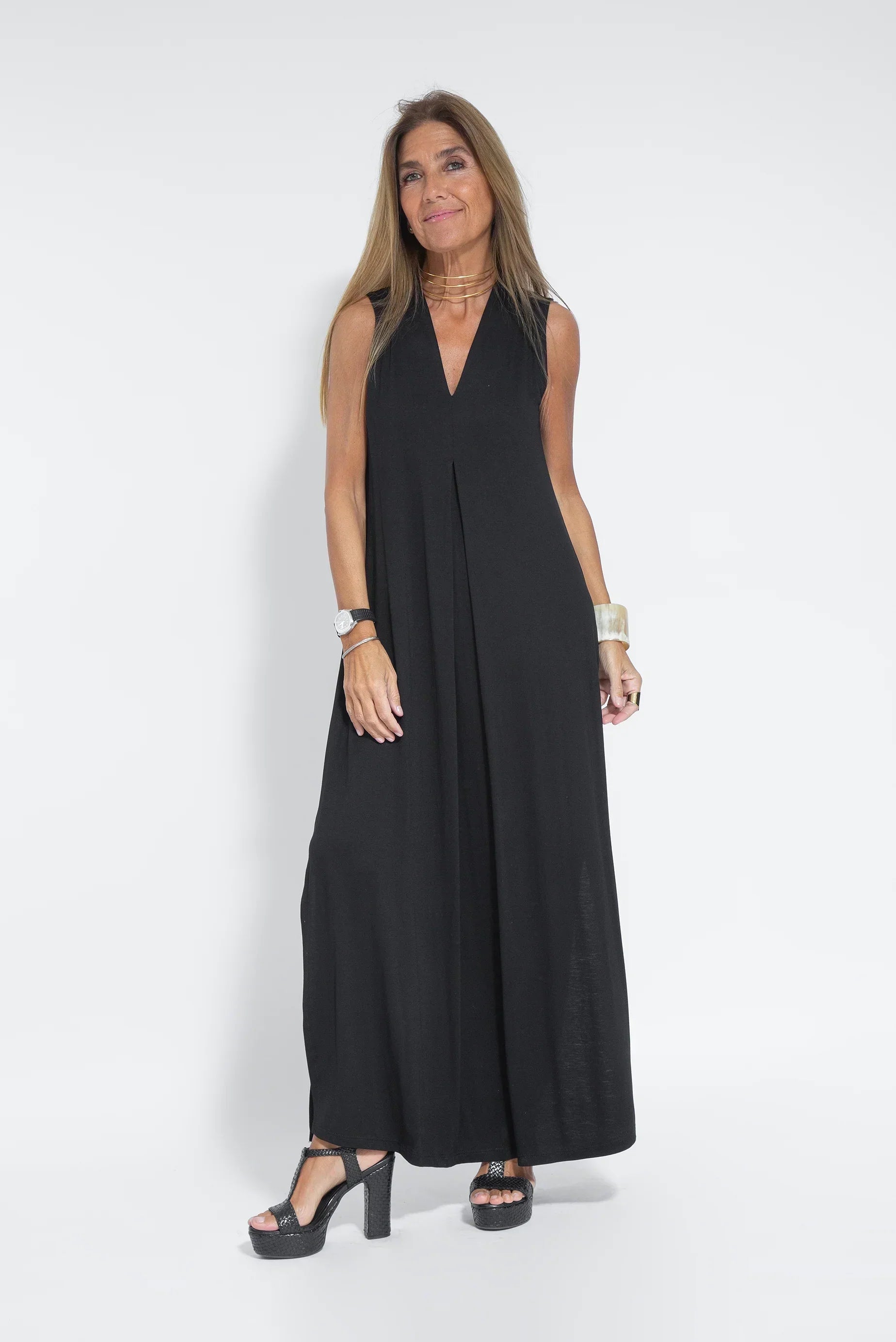 Carmela | Elegant Maxi Dress with Matching Cardigan