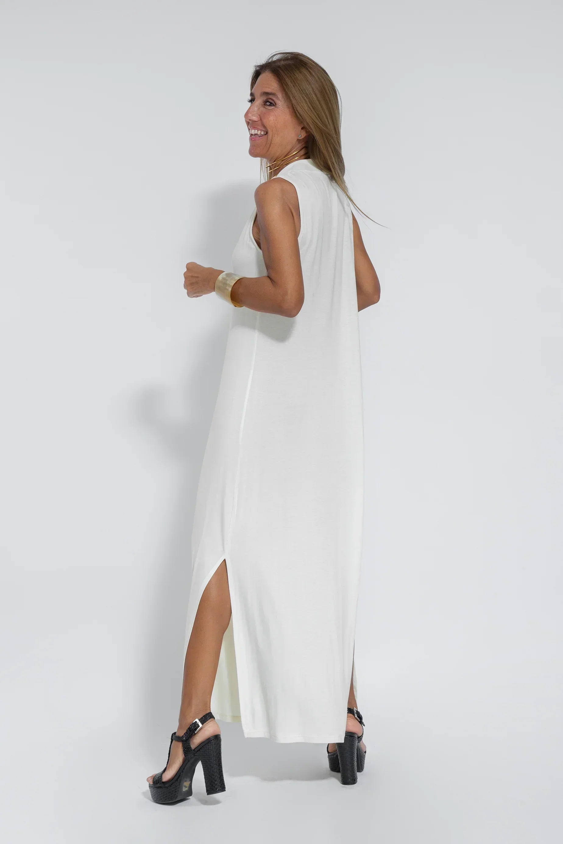 Carmela | Elegant Maxi Dress with Matching Cardigan