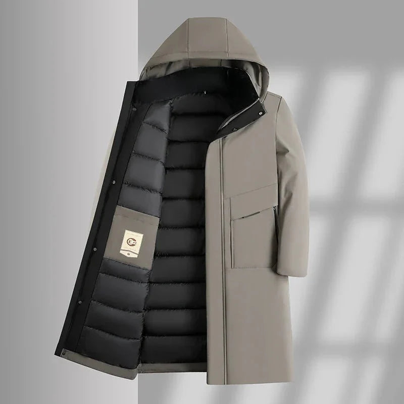 Tillmann - Stylish Modern Down Trench Coat for an Elegant Appearance