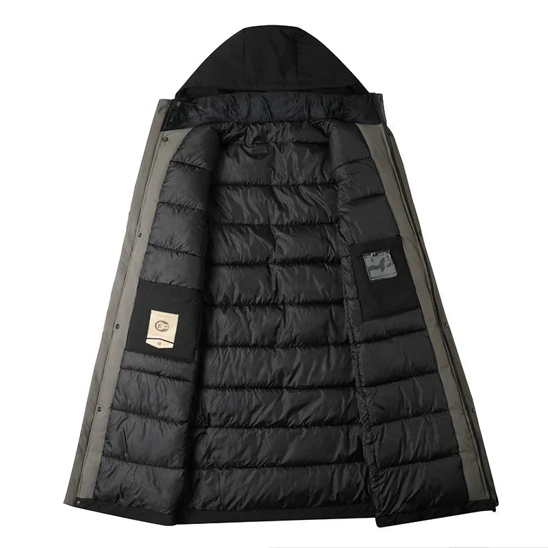 Tillmann - Stylish Modern Down Trench Coat for an Elegant Appearance