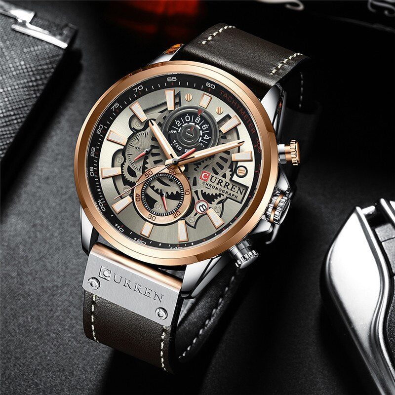 Multifunction Quartz Watch with Built-in Calendar for Versatility and Elegant Style