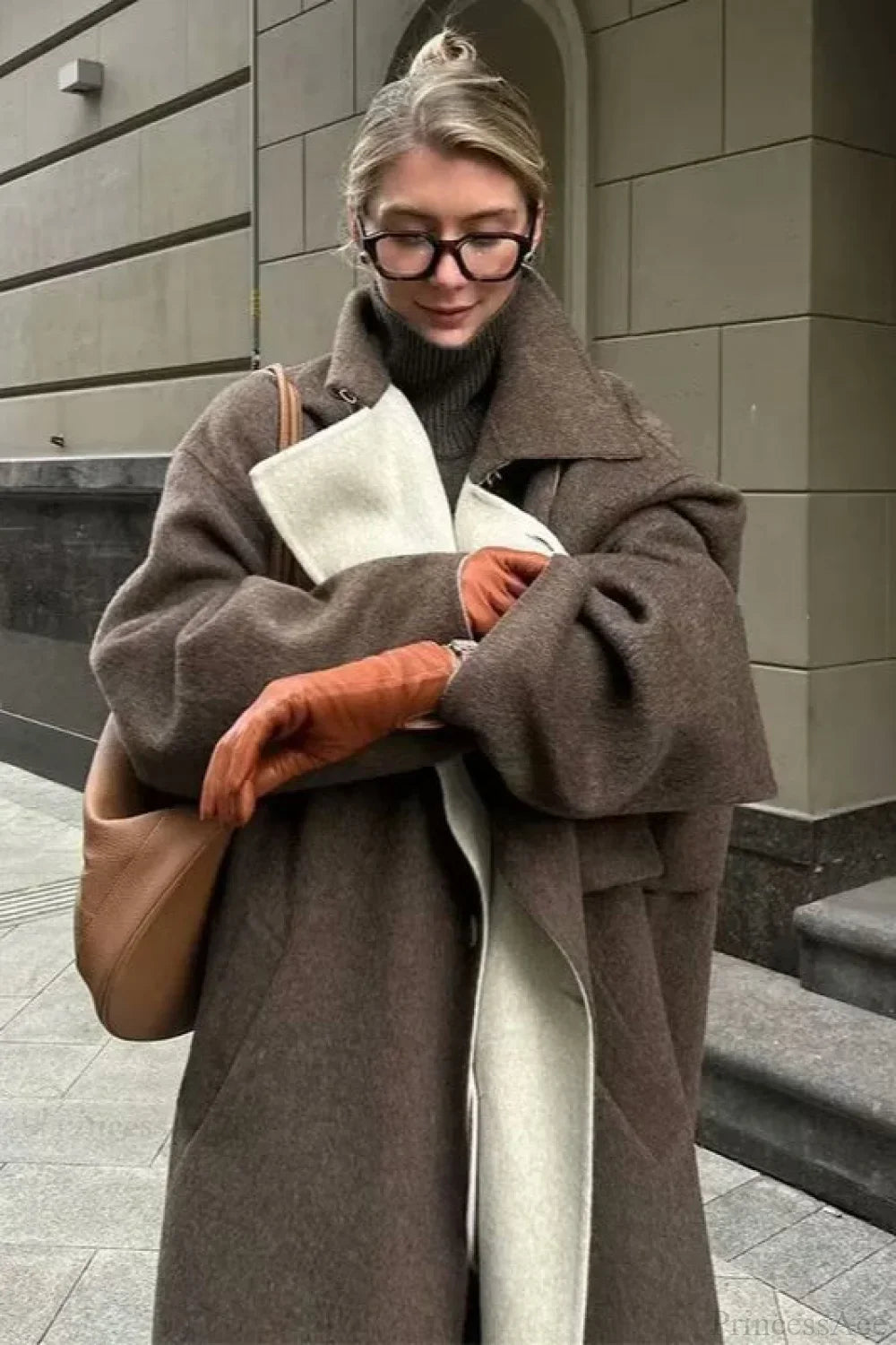 Elegant Double-Sided Vintage Wool Coat