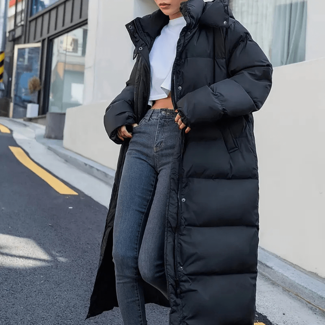 Viola – Comfortable and stylish long quilted jacket for ultimate comfort
