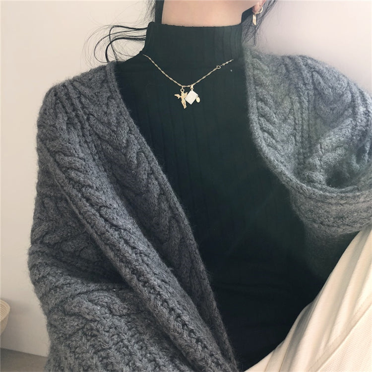 Women's Cozy Chunky Knit Cardigan - Soft, Warm & Stylish