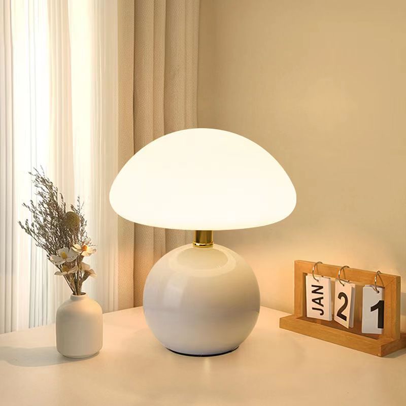 Elegant French Cream Mushroom Lamp for Stylish Lighting